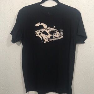 No Star Spacebar Delorean Crew Neck T-Shirt